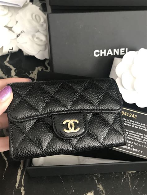 chanel classic card holder review|Chanel flap card holder price.